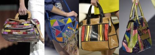 Multicolor handbags trend