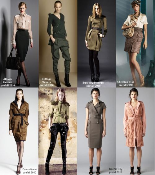 Pre-fall 2010 trend: military chic